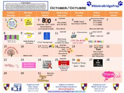 October Calendar